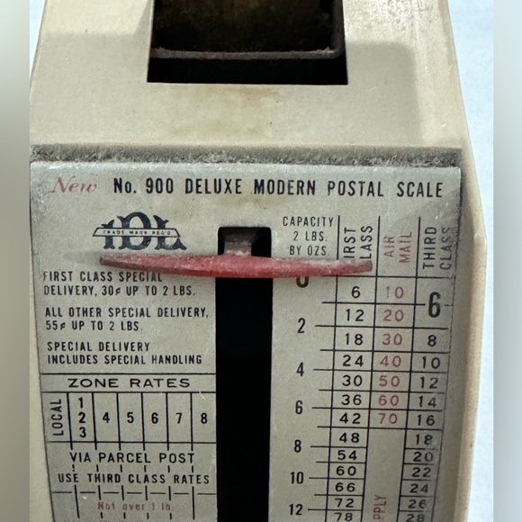 Vintage IDL Number 900 Deluxe Modern Postal Scale Made in USA Unique Collectible - Picture 4 of 15